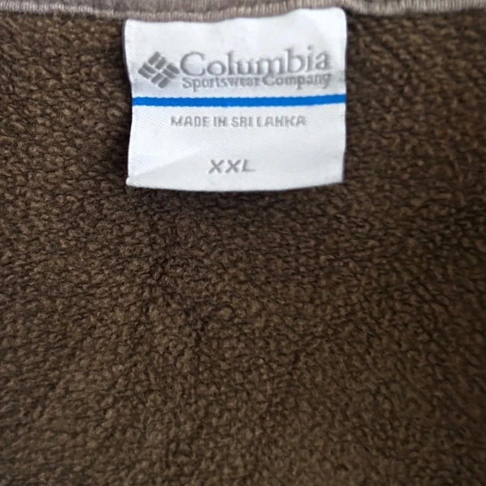 2 pcs. Columbia Mens‎ XXL Blue & Brown 1/4 Zip Fleece Pullover Sweatshirts